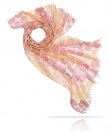 Палантин Унисекс HAND.W40-FEUILLE/ROSE